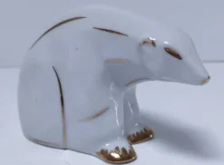 ours polaire art déco porcelaine limoges