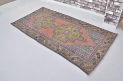 Oushak Vintage Runner noué à la main sku 2552