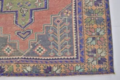Oushak Vintage Runner noué à la main sku 2552