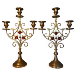 Paire de bougeoir 1900￼