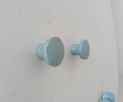 Paire de boutons de meubles vintage en bois