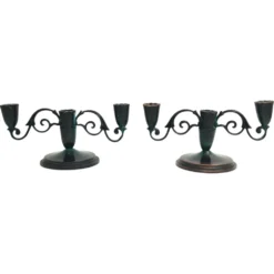 Paire de candélabres décoratifs en bronze, Danish Grace 1920/30s