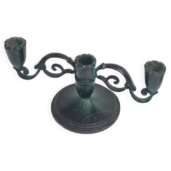 Paire de candélabres décoratifs en bronze, Danish Grace 1920/30s