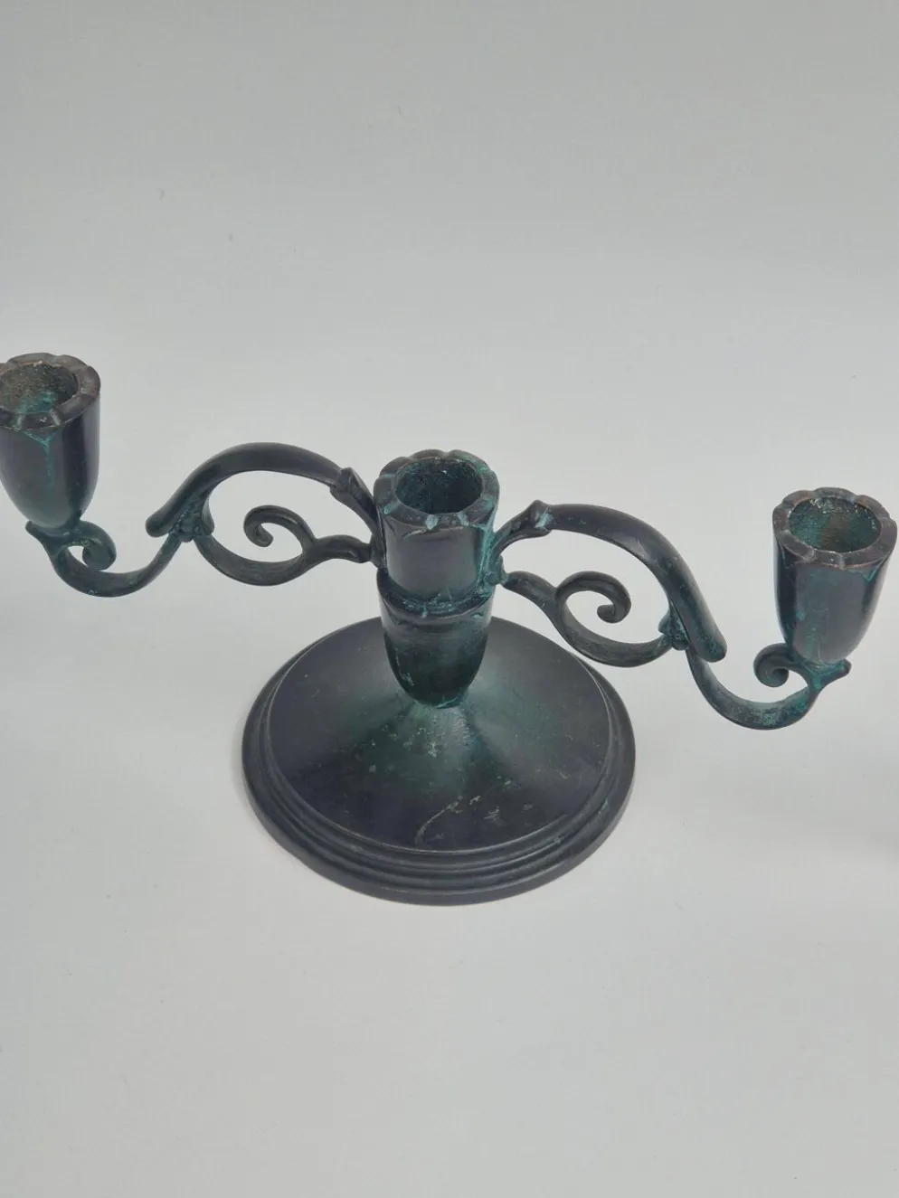 Paire de candélabres décoratifs en bronze, Danish Grace 1920/30s
