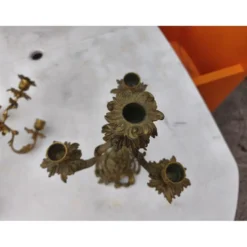 Paire de candélabres en bronze XIXe siècle