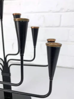 Paire de candélabres Gunnar Ander pour Ystad Metall, Suède, années 50