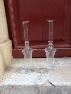 Paire de carafes avec pipettes / Carafes de décoration / Flacons de parfum