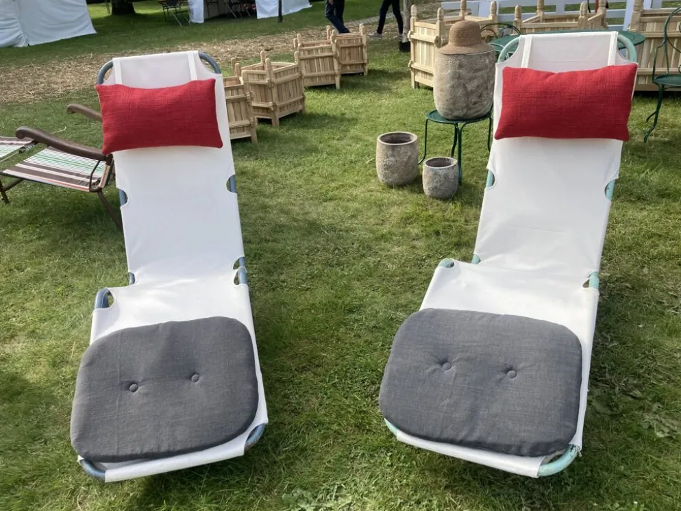 Paire de chaises longue Barwa Vers 1947