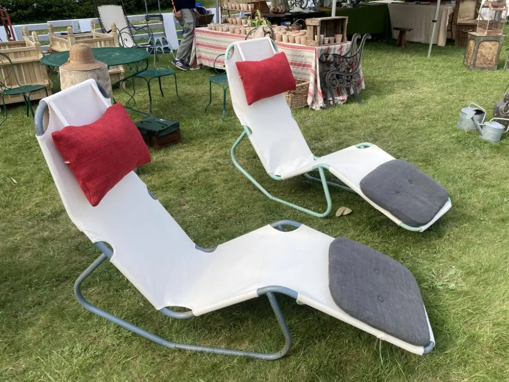 Paire de chaises longue Barwa Vers 1947