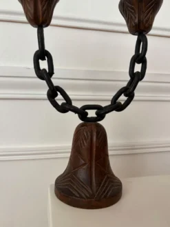Paire de chandeliers brutalistes