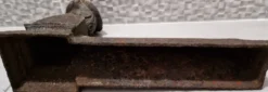 Paire de chenets anciens en fonte Bustes néo-Renaissance France fin XIXᵉ