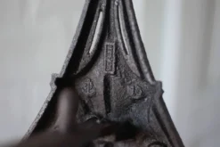 Paire de chenets Art Nouveau en fonte dans le style Hector Guimard, déco