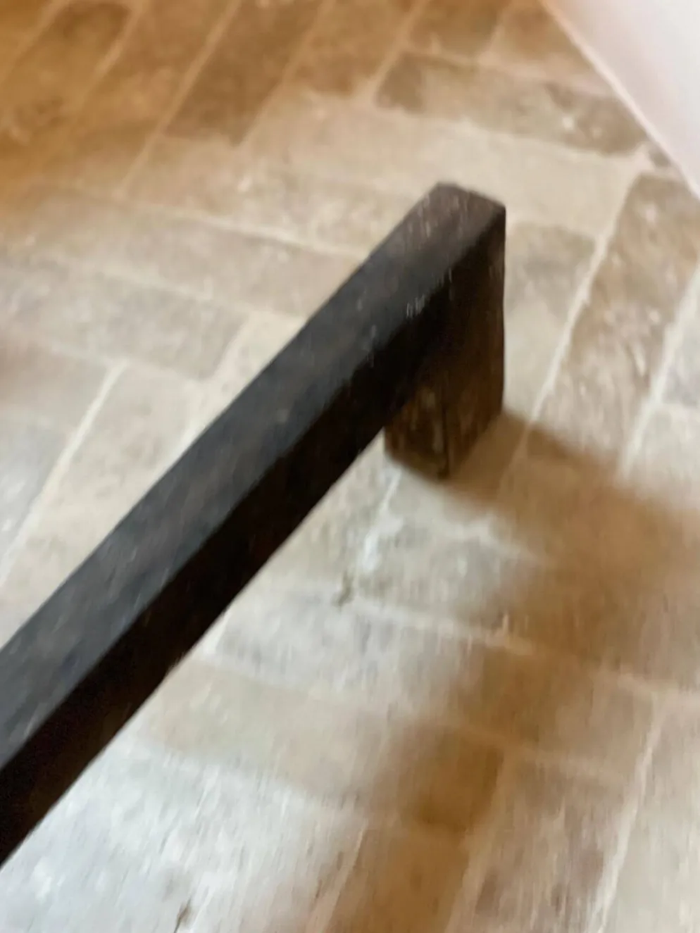 Paire de chenets, landiers en fonte fer, XIX° siècle
