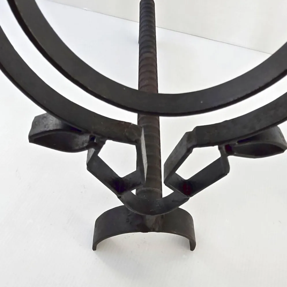 Paire de chenets vintage 1960