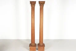 Paire de colonnes corinthiennes du XVIIIème