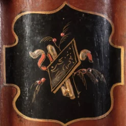 Paire de colonnes piédestaux de style chinoiserie