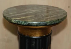 Paire de colonnes torchères laquées style néoclassique Chinoiserie