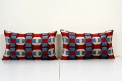 Paire de coussins ikat