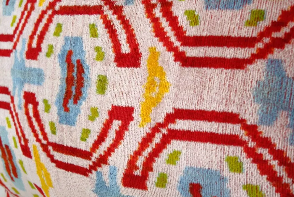 Paire de coussins Ikat