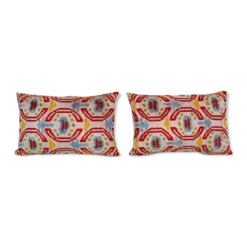 Paire de coussins Ikat