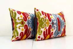 Paire de coussins Ikat