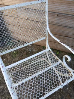 Paire de fauteuils de Jardin en métal début XX émé