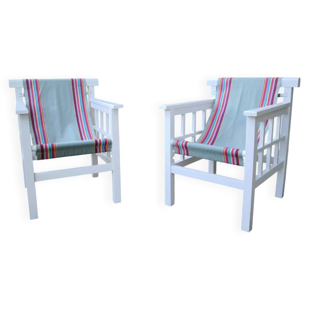 Paire de fauteuils "Hamac" Robert Mallet Stevens