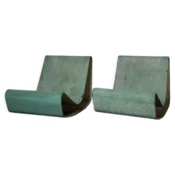 Paire de fauteuils Loop par Willy Guhl pour Eternit Suisse années 1950