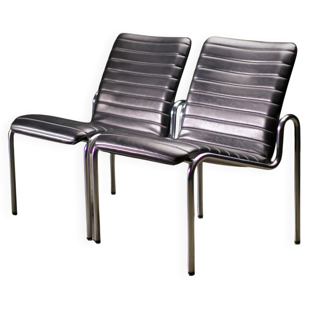 Paire de fauteuils modèle No 703 de Kho Liang Ie, 1968