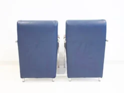 Paire de fauteuils Niccola bleues par Andrea Branzi pour Zanotta