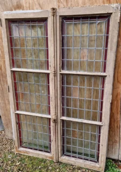 Paire de Fenêtre vitraux