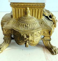 Paire de grands candélabres 7 feux - 69 cm - Bronze - Putti