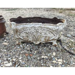 Paire de jardinières en fonte 1900 de Charleville - Mézières