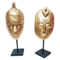 Paire de Masques Africains