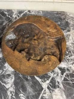 Paire de médaillons en bronze, Rouget de Lille et J.J. Rousseau