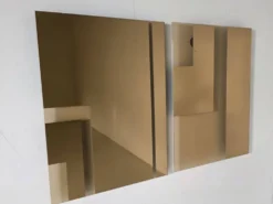 Paire de miroirs Andromeda par Nanda Vigo en 1974 pour Glas Italia.