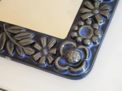 Paire de miroir scandinave en ceramique de Berit ternell