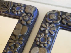 Paire de miroir scandinave en ceramique de Berit ternell