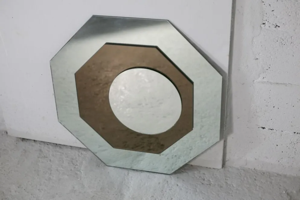 Paire de miroirs "cinétiques", France, circa 1970