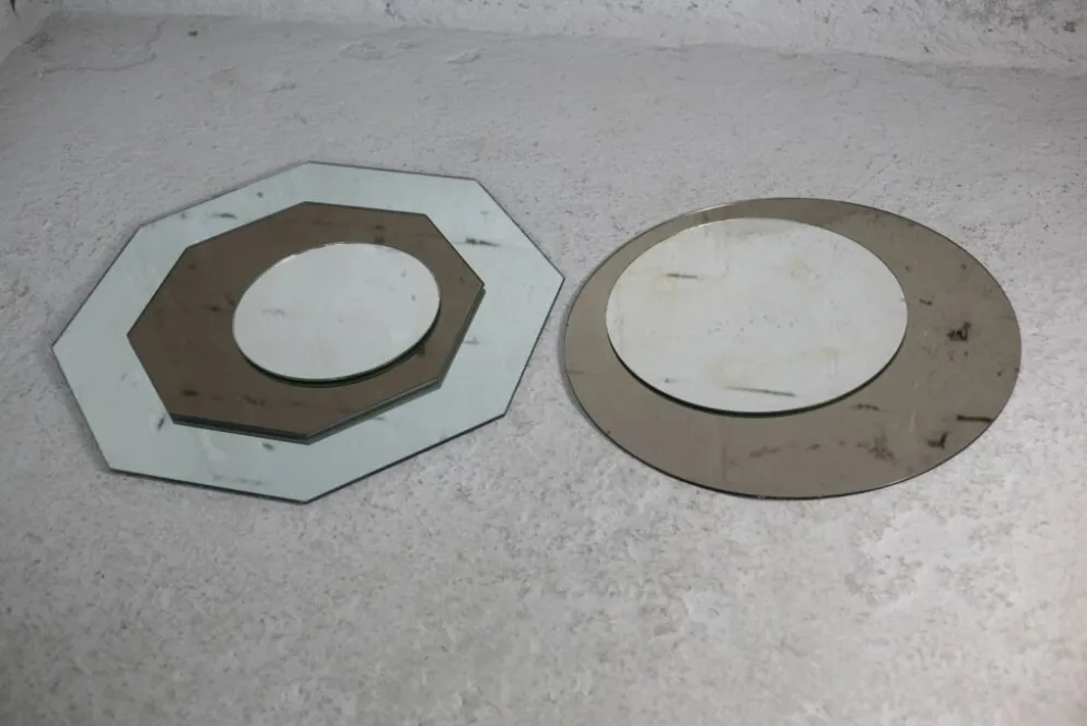 Paire de miroirs "cinétiques", France, circa 1970