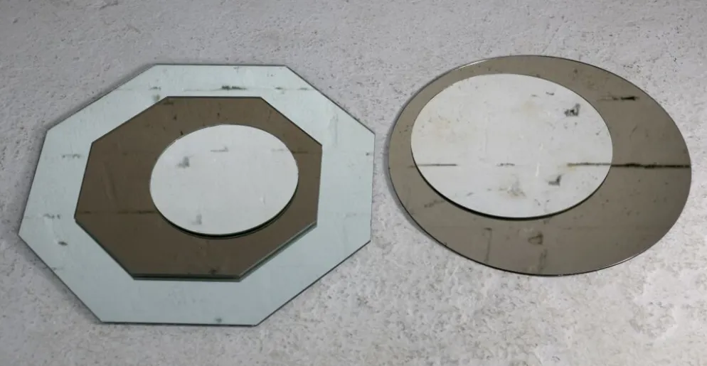 Paire de miroirs "cinétiques", France, circa 1970