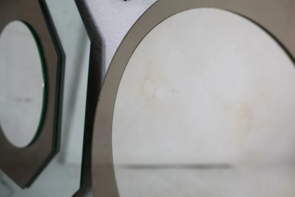 Paire de miroirs "cinétiques", France, circa 1970