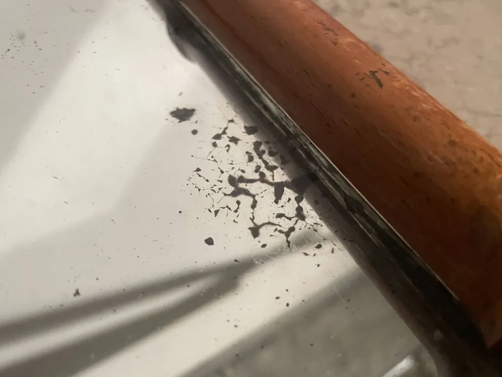 Paire de miroirs en bois, années 40