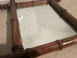 Paire de miroirs en bois, années 40