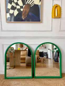 Paire de miroirs en plastique italien Gedy 1970
