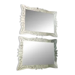 Paire de miroirs style vénitien