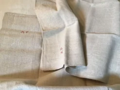 Paire de nappes de ferme en chanvre