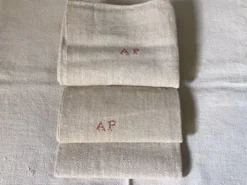 Paire de nappes de ferme en chanvre