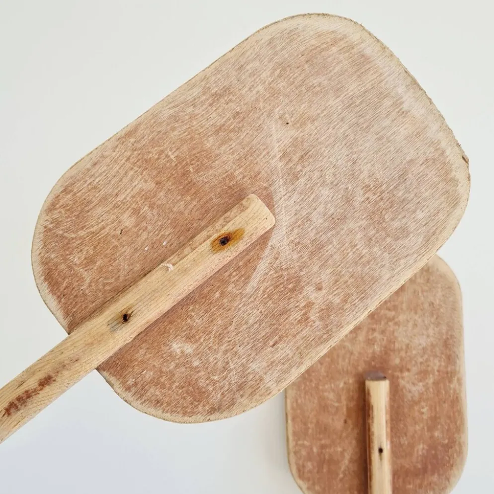 Paire de pagaies en bois