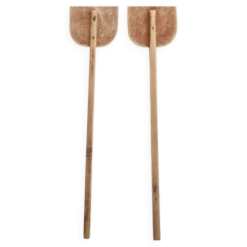 Paire de pagaies en bois